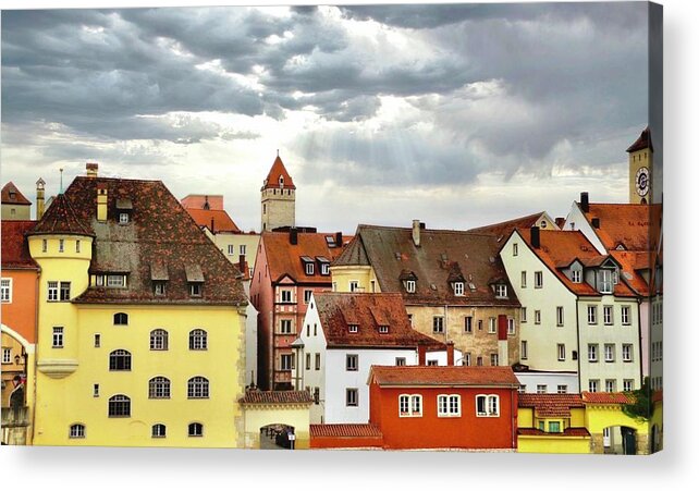Regensburg Acrylic Print featuring the photograph Beautiful Regensburg by Kirsten Giving