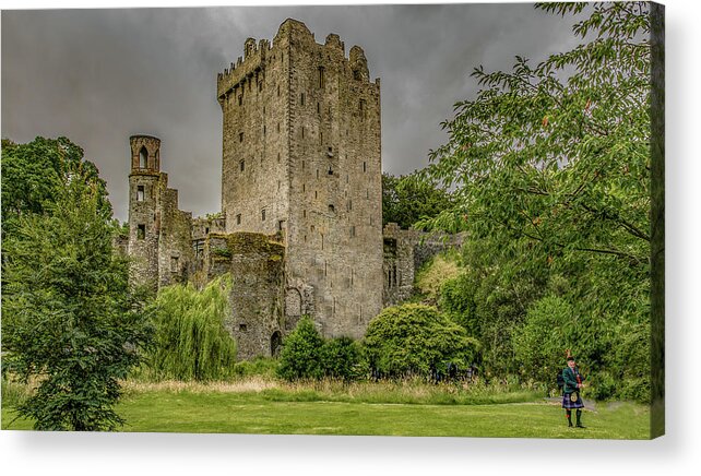 Piper Acrylic Print featuring the photograph Blarney Castle by Marcy Wielfaert