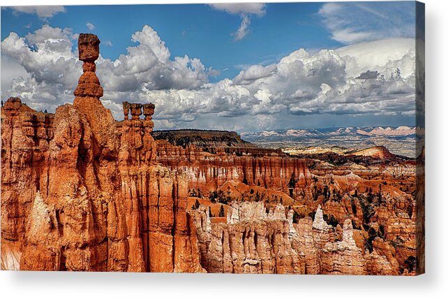 Bryce Acrylic Print featuring the photograph Bryce Canyon on a Beautiful Day by David Soldano