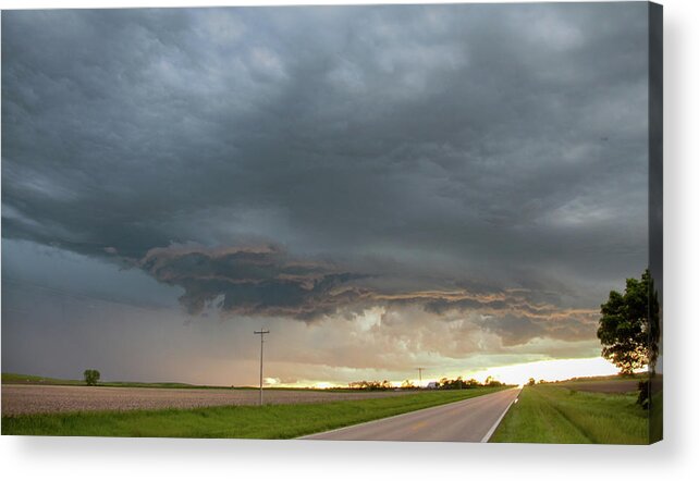 Nebraskasc Acrylic Print featuring the photograph Chasing Nebraska Stormscapes 065 by NebraskaSC