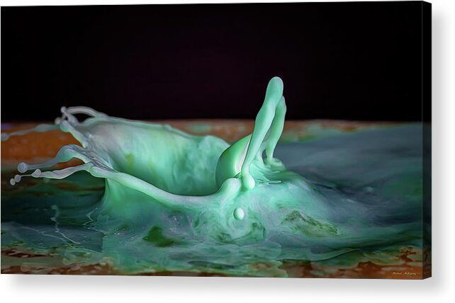 Splash Art Acrylic Print featuring the photograph The Mermaid by Michael McKenney