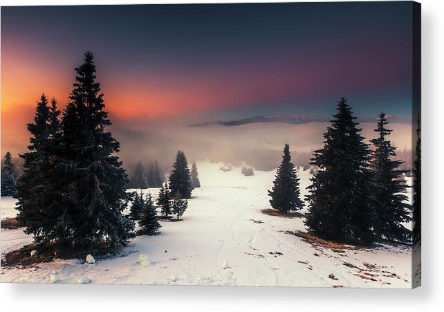 Bulgaria Acrylic Print featuring the photograph Colder Than Hell by Evgeni Dinev