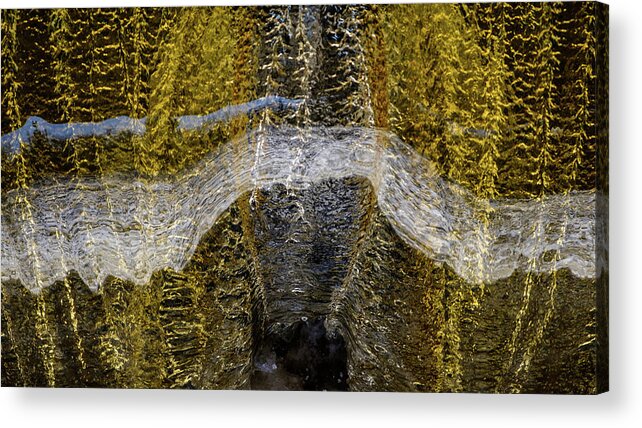Patterns Acrylic Print featuring the photograph Dam Waterfall by Glenn DiPaola