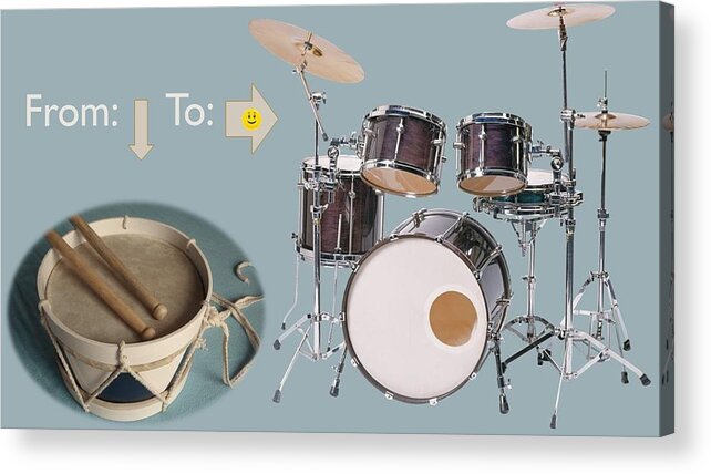 Drums Acrylic Print featuring the photograph Drums From This To This by Nancy Ayanna Wyatt