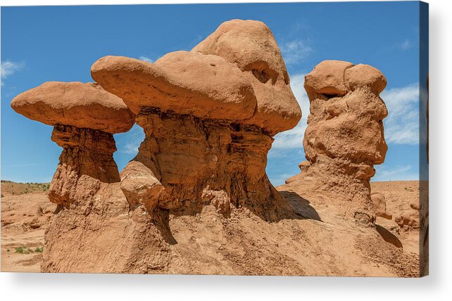 Camping Acrylic Print featuring the photograph Duck Bill Goblin - Goblin Valley by Anthony Sacco