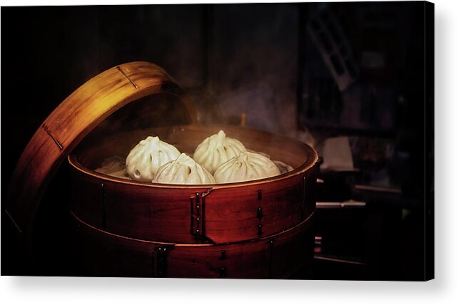 Asian Acrylic Print featuring the photograph Dumplings 8 by Bill Chizek