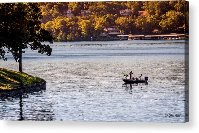 Early Morning Fishing Acrylic Print featuring the photograph Early Morning Fishing by GLENN Mohs