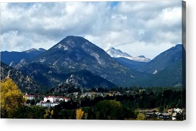 Mountains Acrylic Print featuring the photograph Estes Park by Karen Stansberry