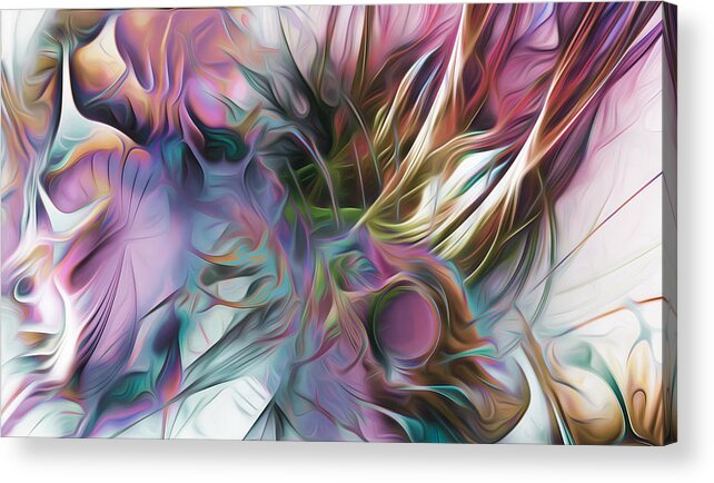 Visionary Acrylic Print featuring the digital art Exhale by Jeff Malderez