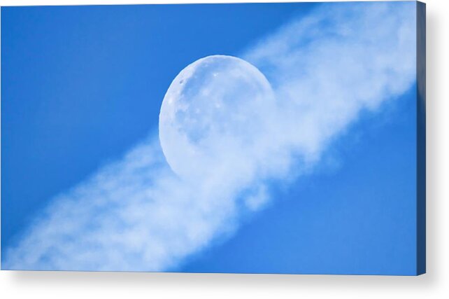 Arizona Acrylic Print featuring the photograph Floating Full Moon in Cancer by Judy Kennedy