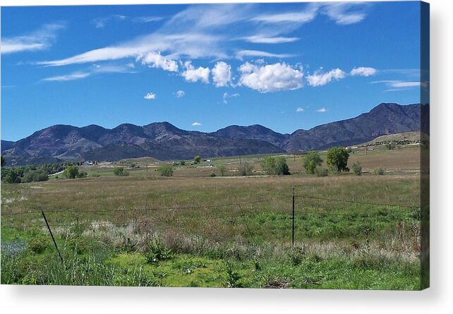 Mountains Acrylic Print featuring the photograph God's Country by Karen Stansberry