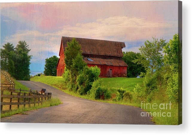 Barn Acrylic Print featuring the photograph Hickory Hill by Shelia Hunt