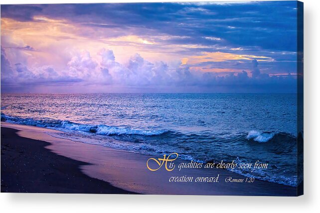 Romans 1:20 Acrylic Print featuring the photograph His Creation by Rebecca Herranen