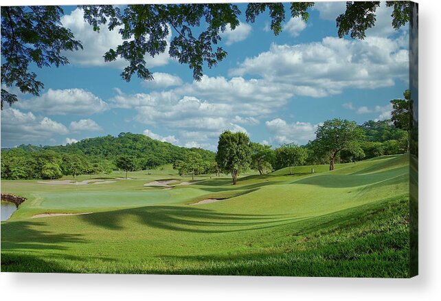 Costa Rica Acrylic Print featuring the photograph Jungle Golf Course in Costa Rica by Darryl Brooks