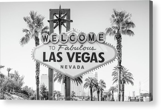 Welcome To Las Vegas Sign Paint II Acrylic Print