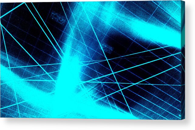  Acrylic Print featuring the digital art Laser World Part 20 2020 Master by The Lovelock experience