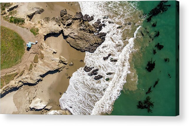 Ocean Acrylic Print featuring the photograph Leo Carrillo Aerial by Sean Foster
