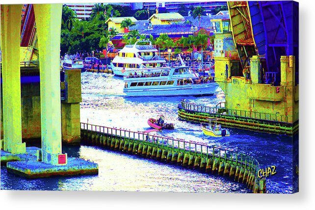 Miami Acrylic Print featuring the photograph Miami Waterfront 22 by CHAZ Daugherty