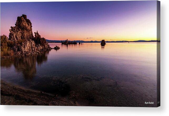 Landscape Acrylic Print featuring the photograph Mono Lake Purple Sunrise by Ryan Huebel