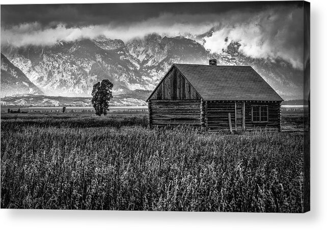 Grand Tetons National Park Acrylic Print featuring the photograph Mormon Row by Norman Reid