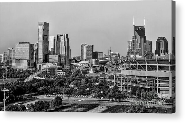 Nashville Acrylic Print featuring the photograph Nashville Skyline by Shelia Hunt