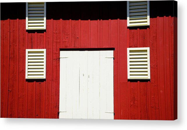 D2-cw-2442 Acrylic Print featuring the photograph Old RED Barn by Paul W Faust - Impressions of Light