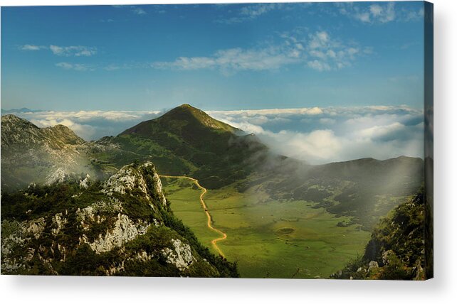 Pics Acrylic Print featuring the photograph On the road to Picos by Micah Offman