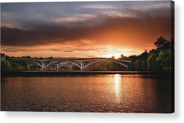 Sunrise Acrylic Print featuring the photograph Orange Delight by Gary Geddes