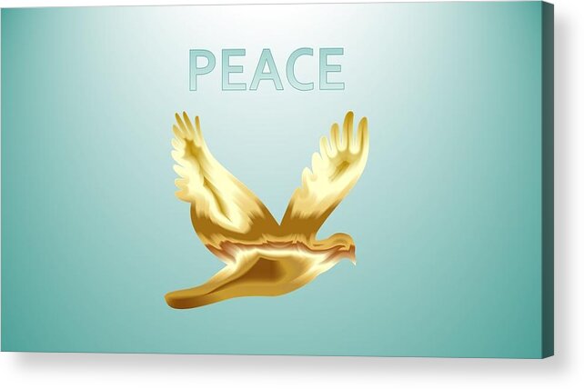 Peace Acrylic Print featuring the digital art Peace by Nancy Ayanna Wyatt