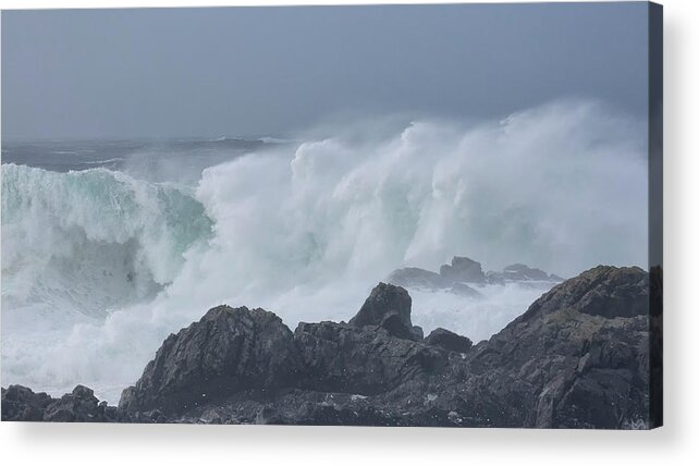 Ocean Acrylic Print featuring the photograph Raging Storm by Randy Hall
