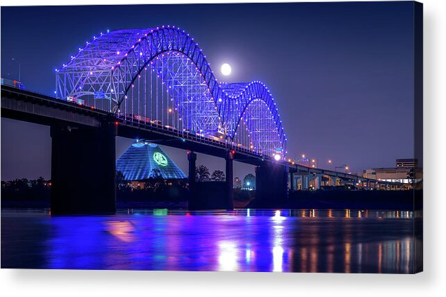 Colors Acrylic Print featuring the photograph Road To Memphis by Darrell DeRosia