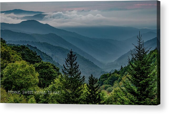  Mountains Acrylic Print featuring the photograph Rocky Top, Tennessee by Marcy Wielfaert