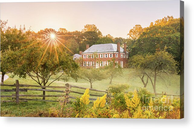 Photograph Acrylic Print featuring the photograph Roosevelt Museum at Sunrise by Sean Mills