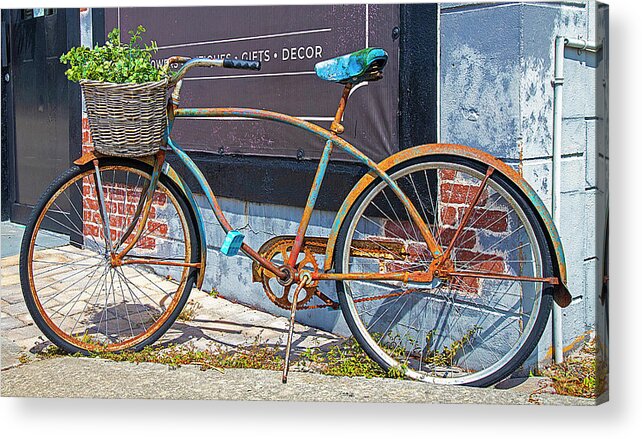 Bike Acrylic Print featuring the photograph Rusty Bike by Dart Humeston
