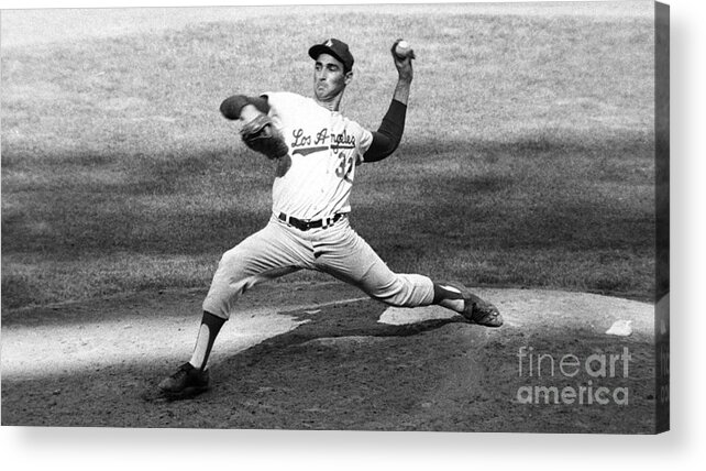 Sandy Acrylic Print featuring the photograph Sandy Koufax by Action