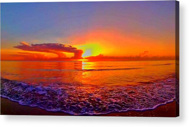 Sunrise Acrylic Print featuring the photograph Sunrise Beach 38 by Rip Read