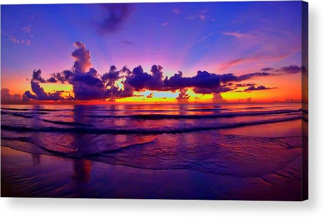 Sunrise Acrylic Print featuring the photograph Sunrise Beach 475 by Rip Read