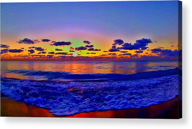 Sunrise Acrylic Print featuring the photograph Sunrise Beach 8 by Rip Read
