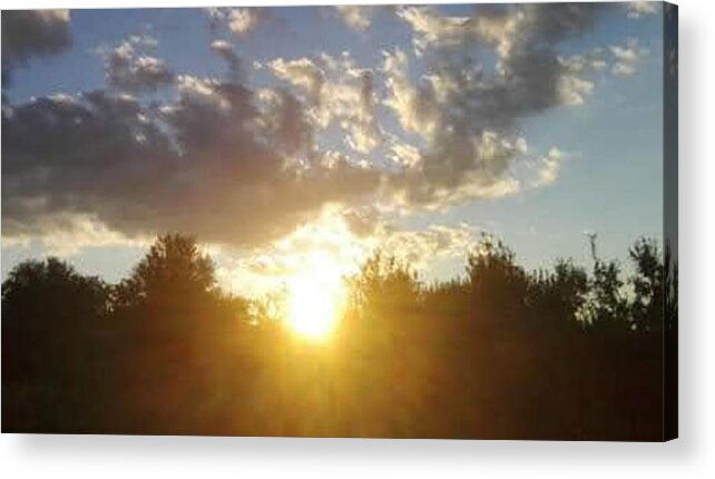 Sun Acrylic Print featuring the photograph Sunset by Mopssy Stopsy
