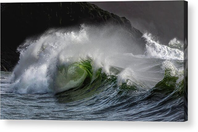 Surf That Acrylic Print featuring the photograph Surf That by Wes and Dotty Weber