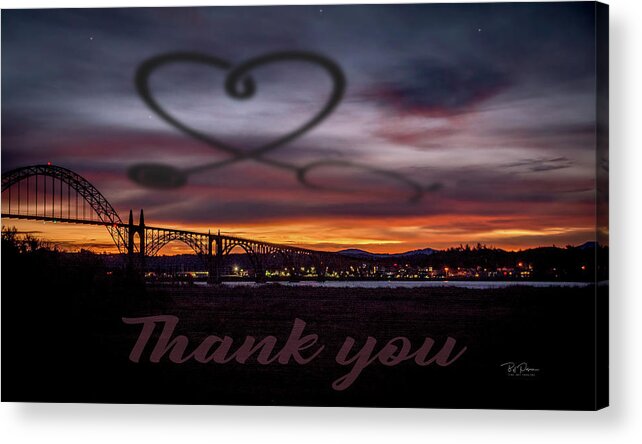 Healthcare Workers Acrylic Print featuring the photograph Thank you Health by Bill Posner