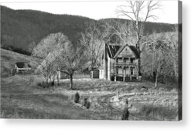 Abandoned Acrylic Print featuring the photograph The Ellis Homeplace by Randall Dill