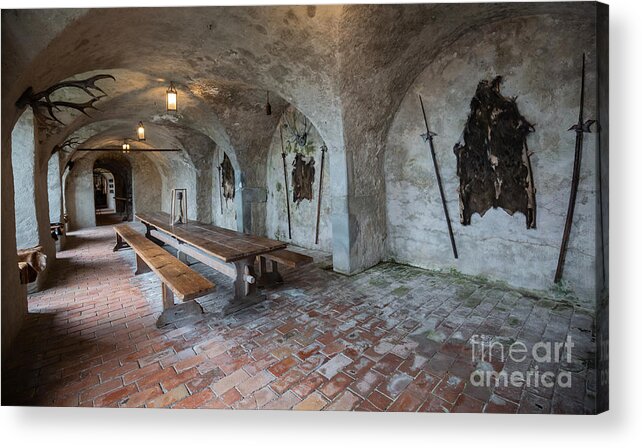 The Knight's Hall Acrylic Print featuring the photograph The Knight's Hall by Eva Lechner