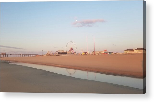 Beach Acrylic Print featuring the photograph Tidal Pool Big Wheel Reflection by Robert Banach