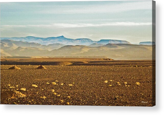 Atlas Mountains Acrylic Print featuring the photograph Towards the Sahara by Christopher Byrd