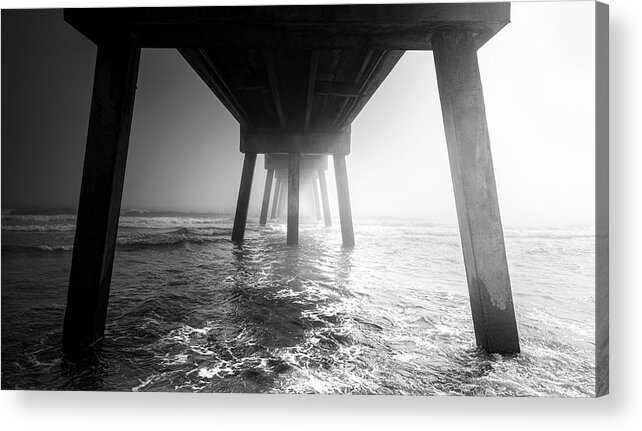 Pier Acrylic Print featuring the photograph Two Halves by Jordan Hill