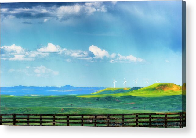 Wyoming Acrylic Print featuring the photograph Wyoming Vast Landscape by Dee Browning