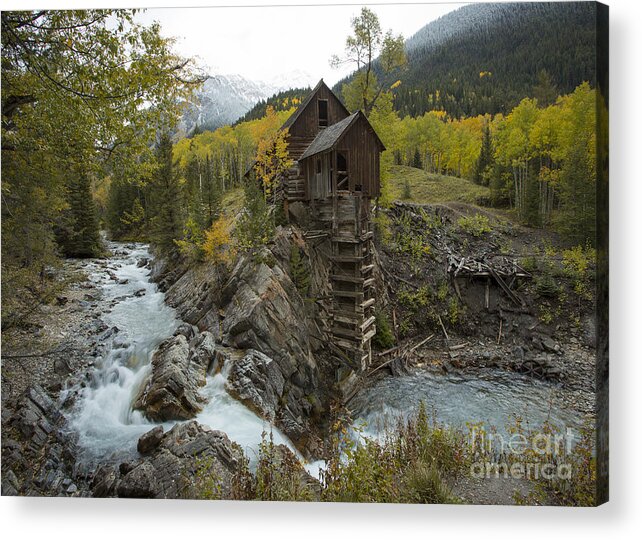 Central Colorado Acrylic Print featuring the photograph Crystal Mill #1 by Idaho Scenic Images Linda Lantzy