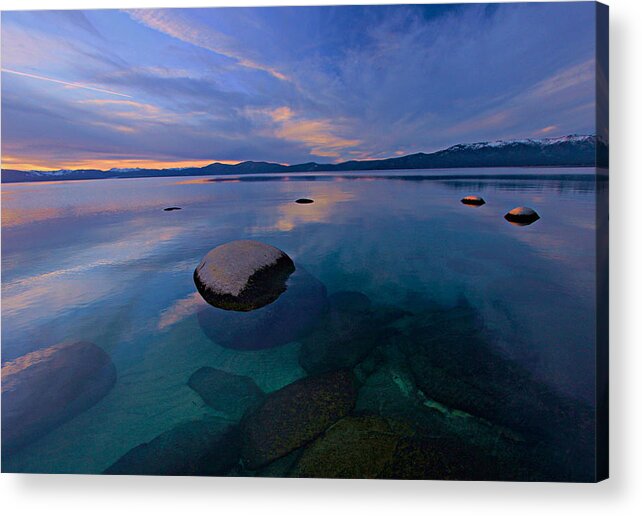 Lake Tahoe Acrylic Print featuring the photograph Early Winter by Sean Sarsfield
