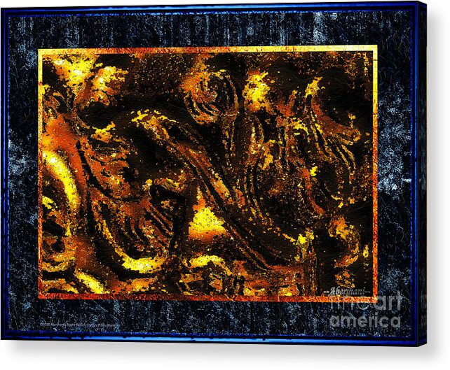 Gold Acrylic Print featuring the photograph Golden Ship of Stars and Dreams by Aberjhani